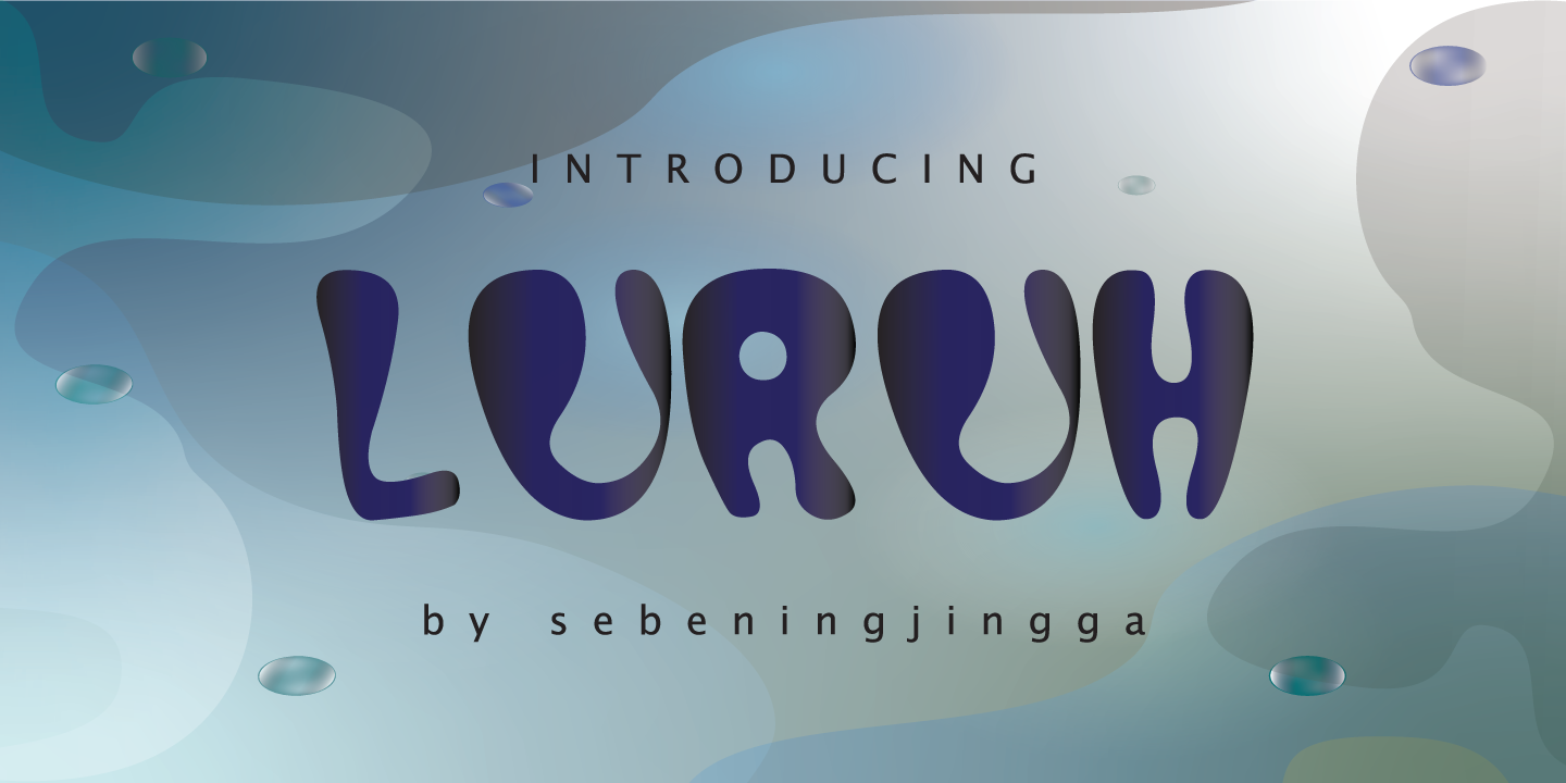 Luruh Font preview